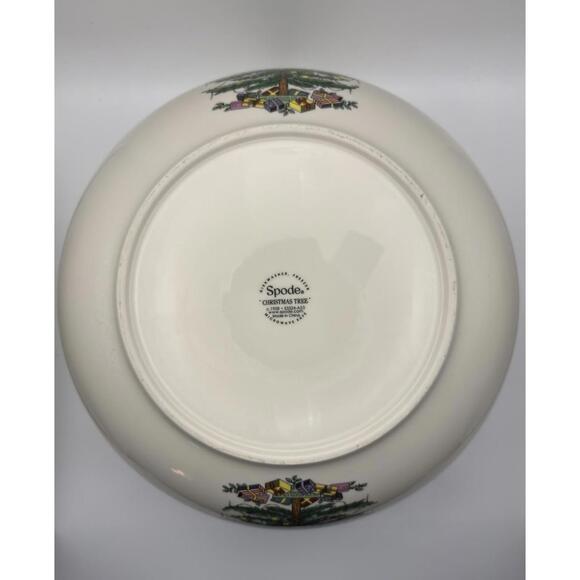 Spode Christmas Tree Santa 10" Large Round Serving Bowl w/Box Holiday Porcelain - Picture 4 of 9